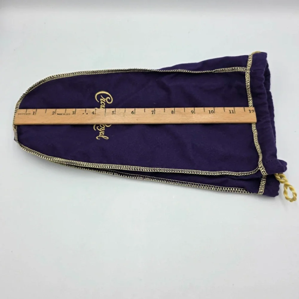 Crown Royale Drawstring Bags Purple Lot of 5 - Party Favor Wedding Bachelor